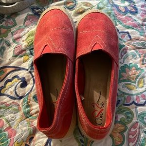 Red cute flats